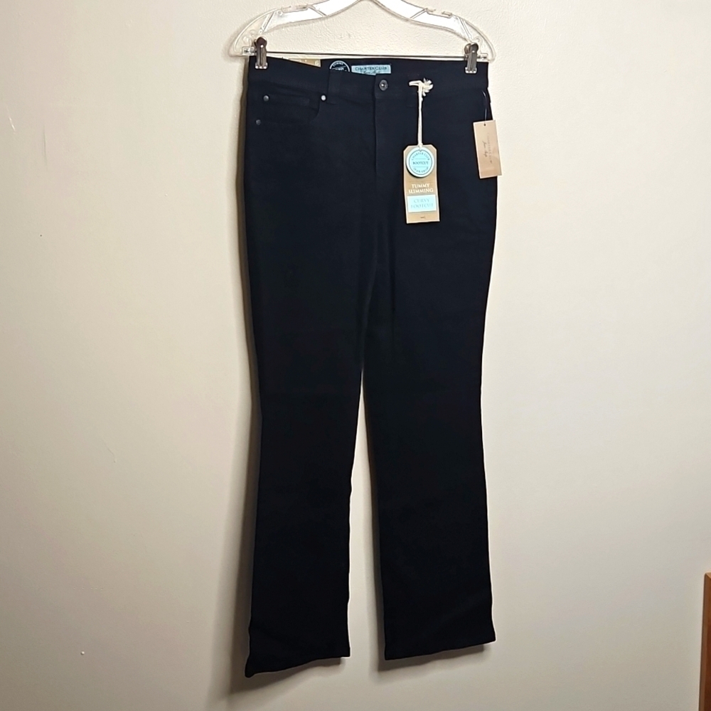 Charter Club Black Denim Bootcut Jeans Curvy Fit Size 6